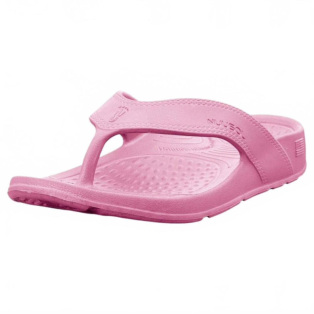 NEW NUUSOL women's cascade recovery flip flop sandals in dusty rose